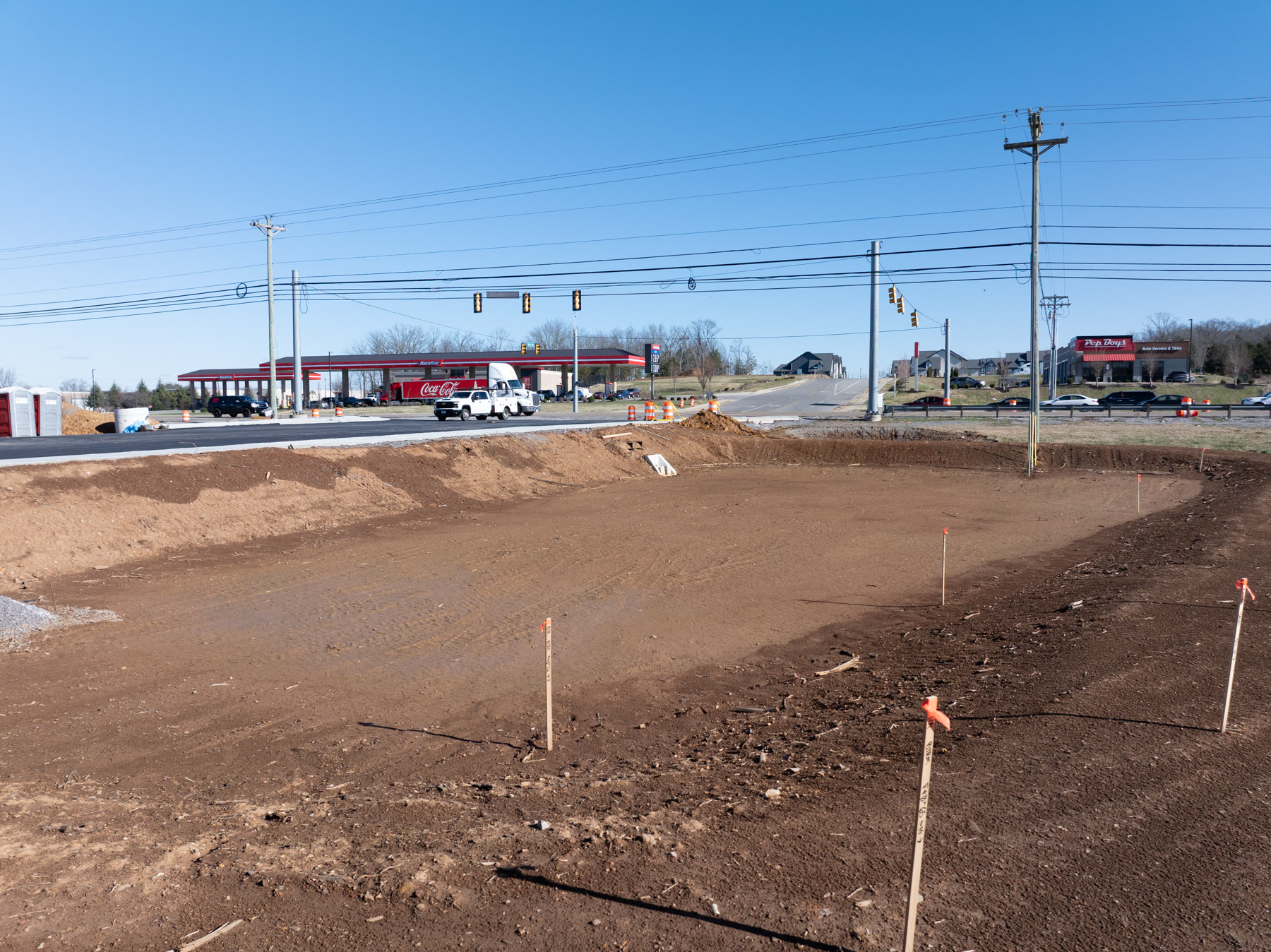 The site takes shape